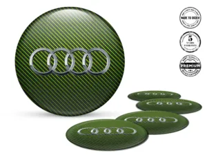 Audi Felgenaufkleber für Autos Luxusgewölbte Logos